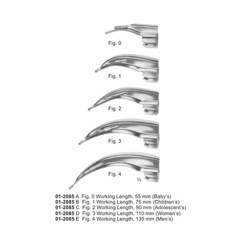 Blades For McIntosh Laryngoscope Set