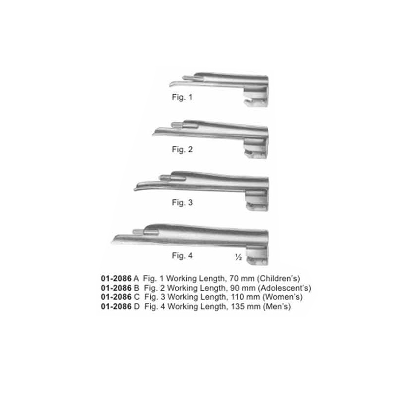 Blades For Foregger Laryngoscope Set