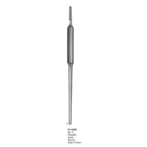 No. 3 Straight Solid Round Scalpel Handles