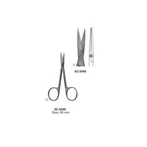 Delicate Scissors Straight 90 mm