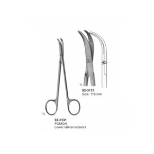 FOMON Lower Lateral Scissor Curved 115 mm