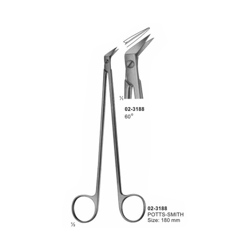 Potts-Smith Vessel Scissor 60 Degree