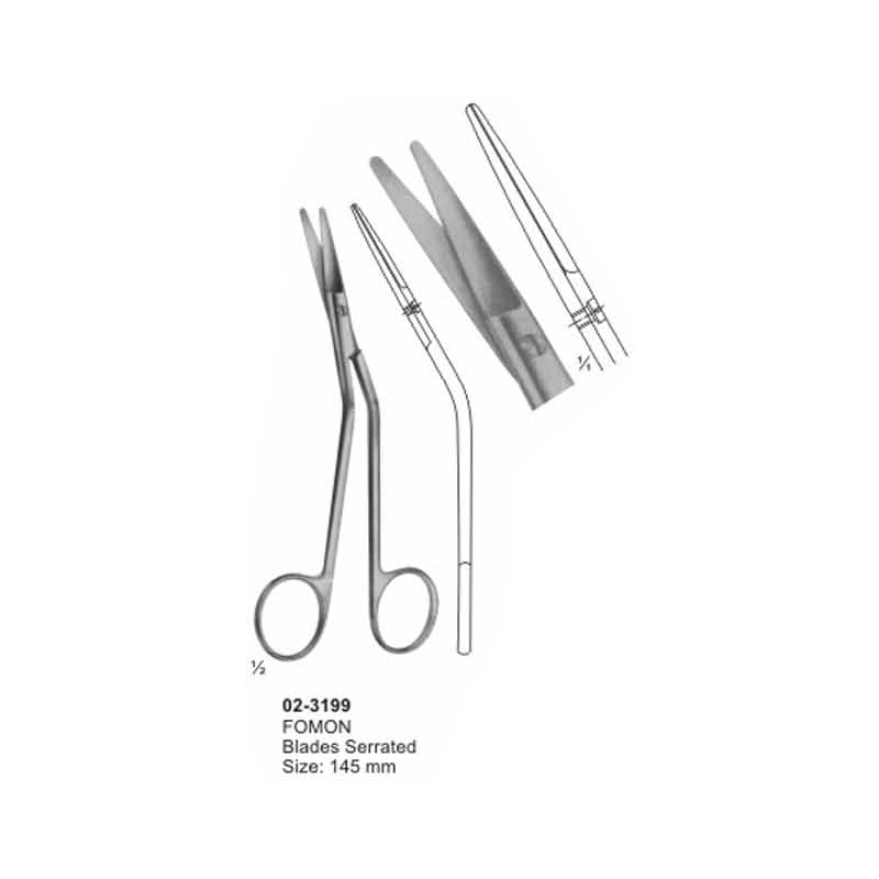 Fomon Scissors Serrated Blades 145 mm