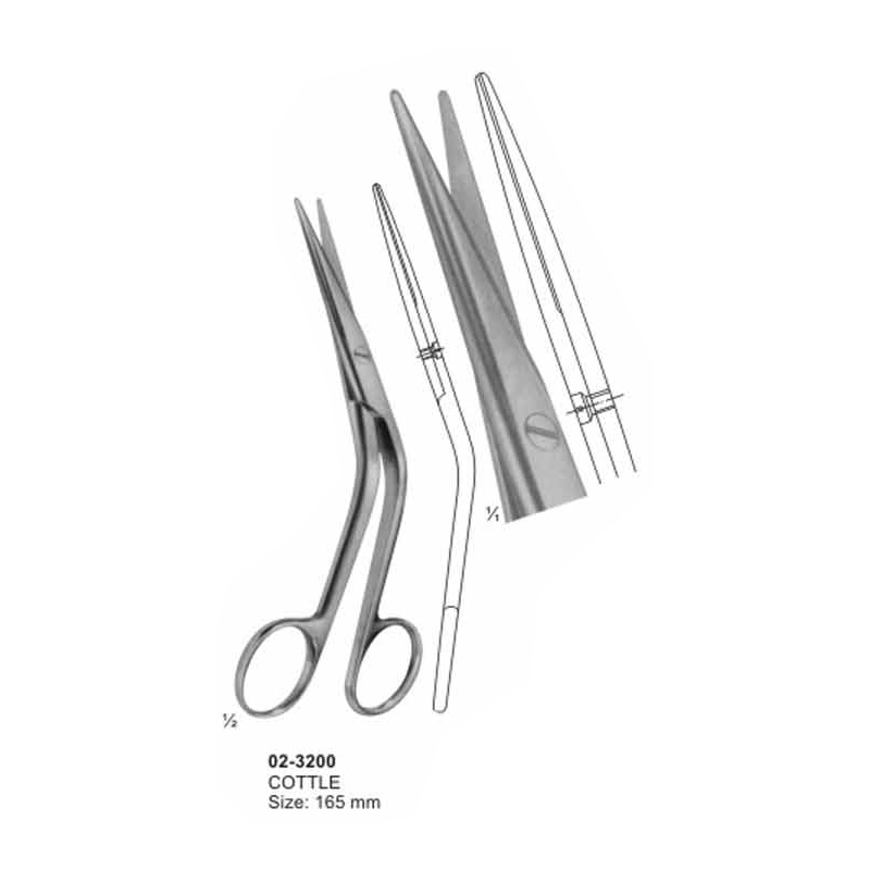 Cottle Delicate Scissor 165 mm