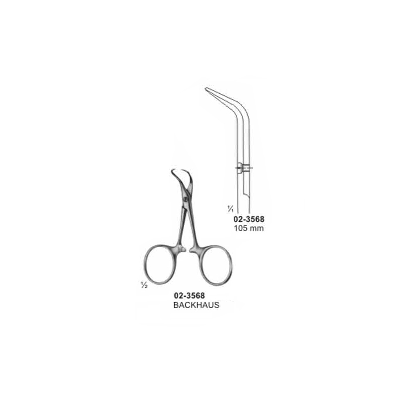 Backhaus Curved Towel Clamp 105 mm