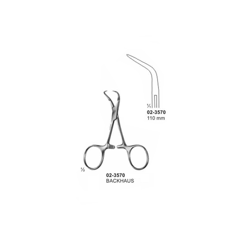 Backhaus Curved Towel Clamp 110 mm