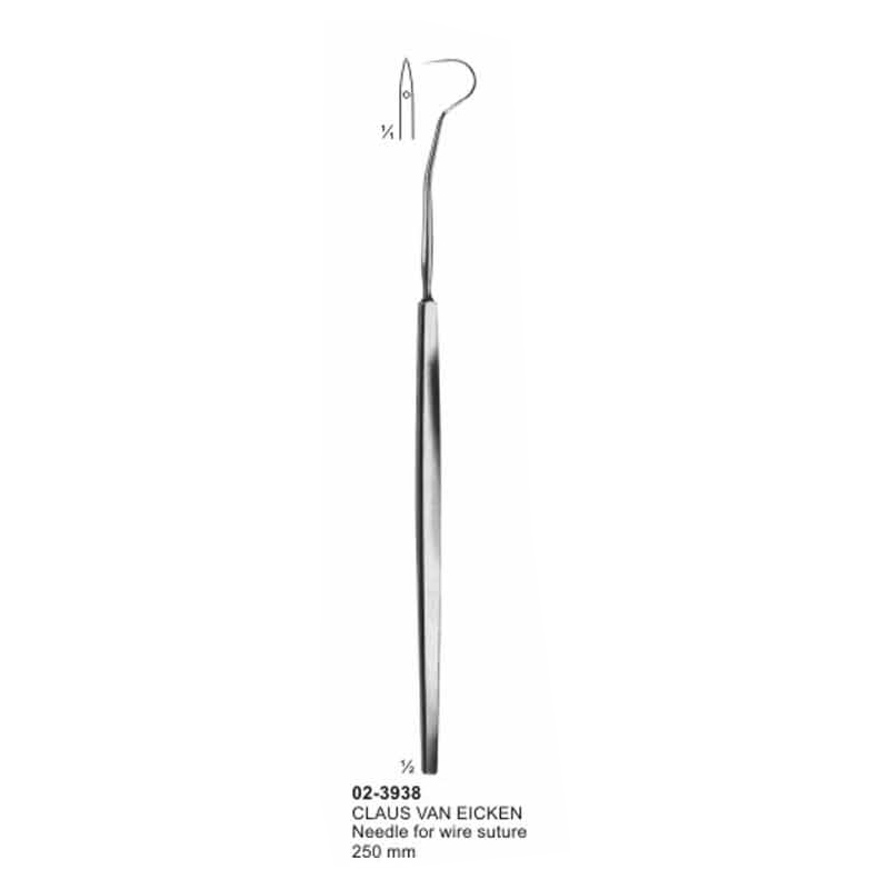 Claus Van Eicken Ligature Needle For Wire Suture 250 mm