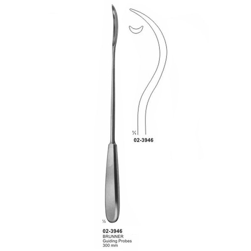 Brunner Guiding Probes Curved Suture Instrument