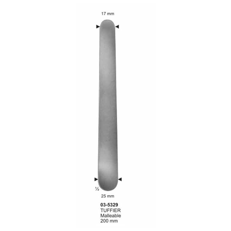 Tuffier Malleable Intestinal Spatulas Retractors 220 mm