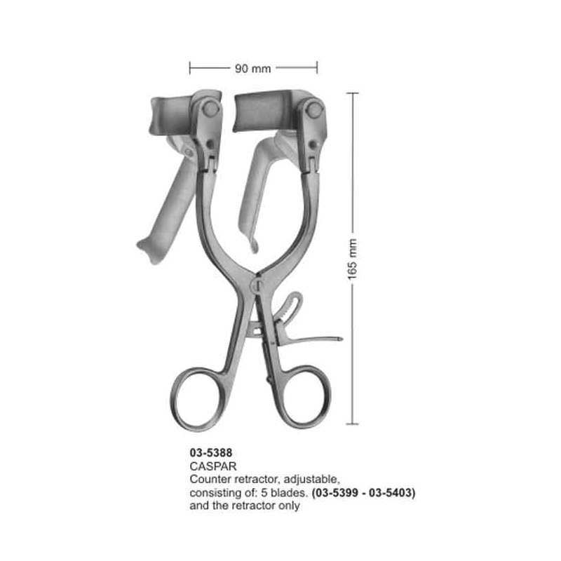 Caspar Counter Retractors For Cervical Vertebral Column