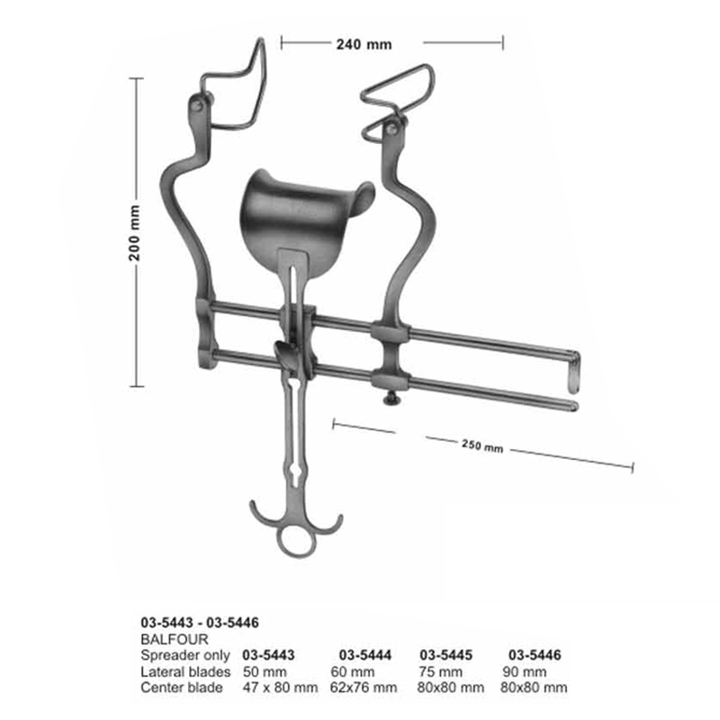 Balfour Spreaders Abdominal Retractors