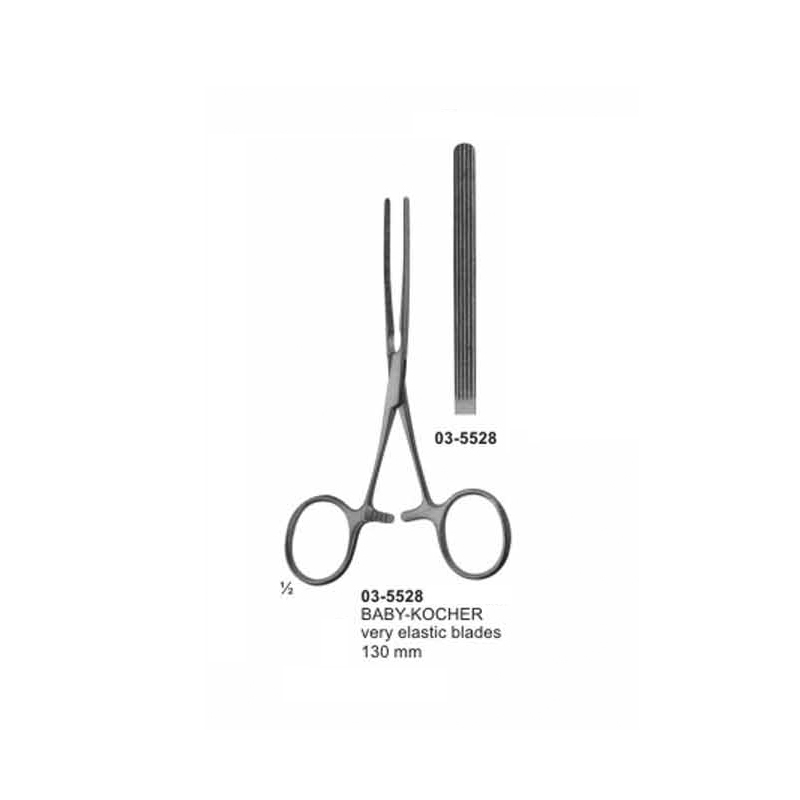 Baby-Kocher Intestinal Straight Clamps 130 mm