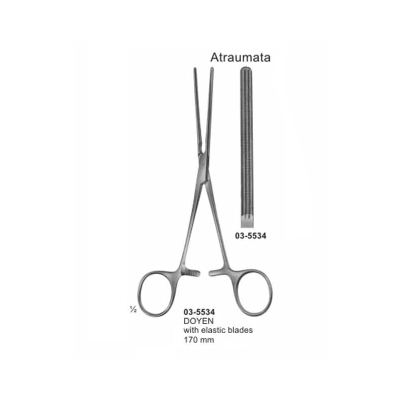 Doyen Intestinal Clamps Straight 170 mm Atraumata