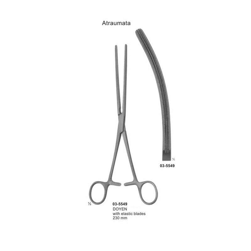 Doyen Atraumata Intestinal Curved Clamp 230 mm