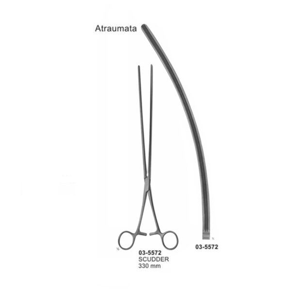 Scudder Stomach Curved Clamp 330 mm