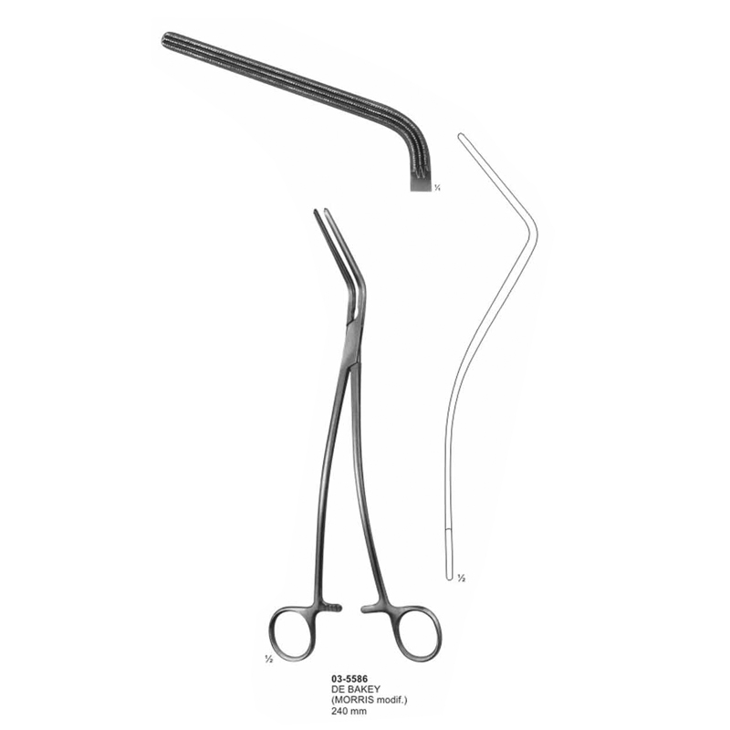 De Bakey Morris Modified Anastomosis Forceps 240 mm