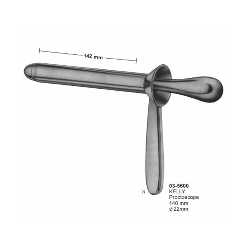 Kelly Proctoscope 140 mm Diameter 22 mm