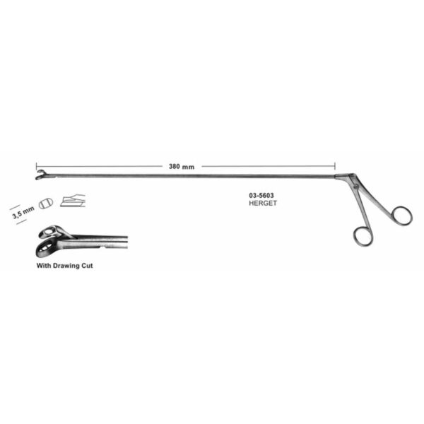 Herget Biopsy Forceps For Rectum 380 mm