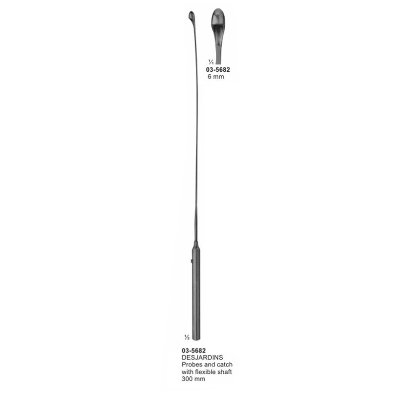 Desjardins Probes And Catch With Flexible Shaft Tip 6 mm