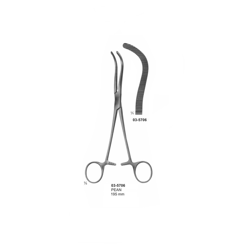 Pean Kidney Clamps 195 mm