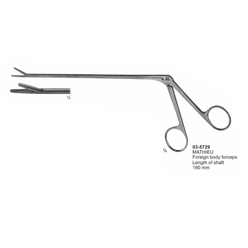 Mathieu Foreign Body Forceps Urinary Instrument 190 mm