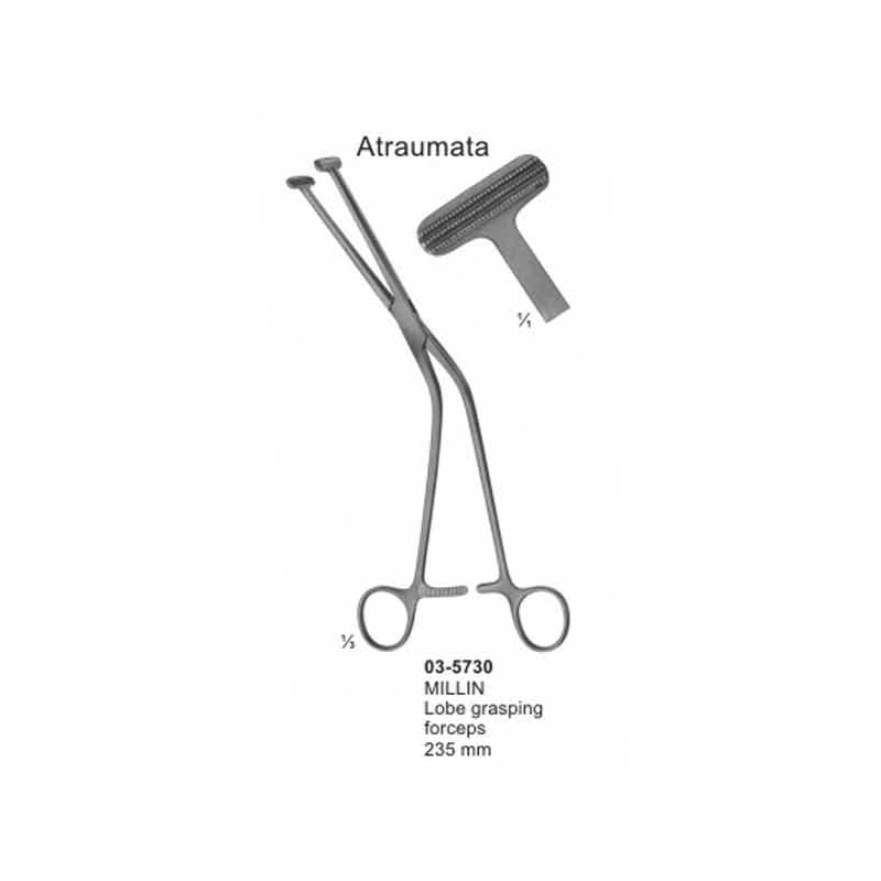 Millin Lobe Grasping Forceps Urinary Instruments 235 mm