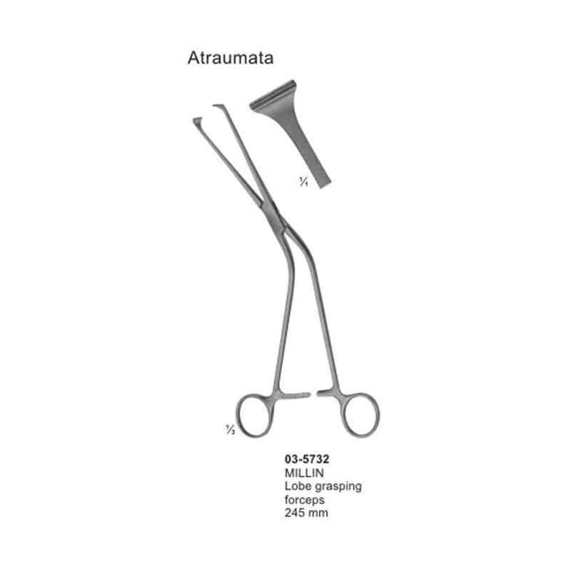 Millin Lobe Grasping Forceps Urinary Instruments 245 mm