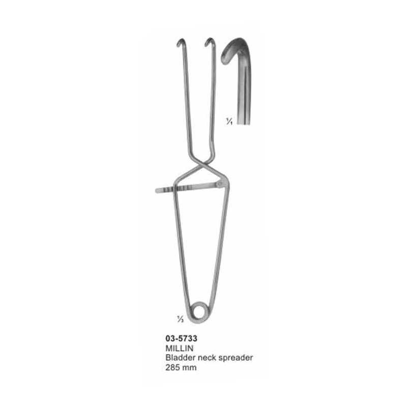 Millin Bladder Neck Spreader Urinary Instrument 285 mm