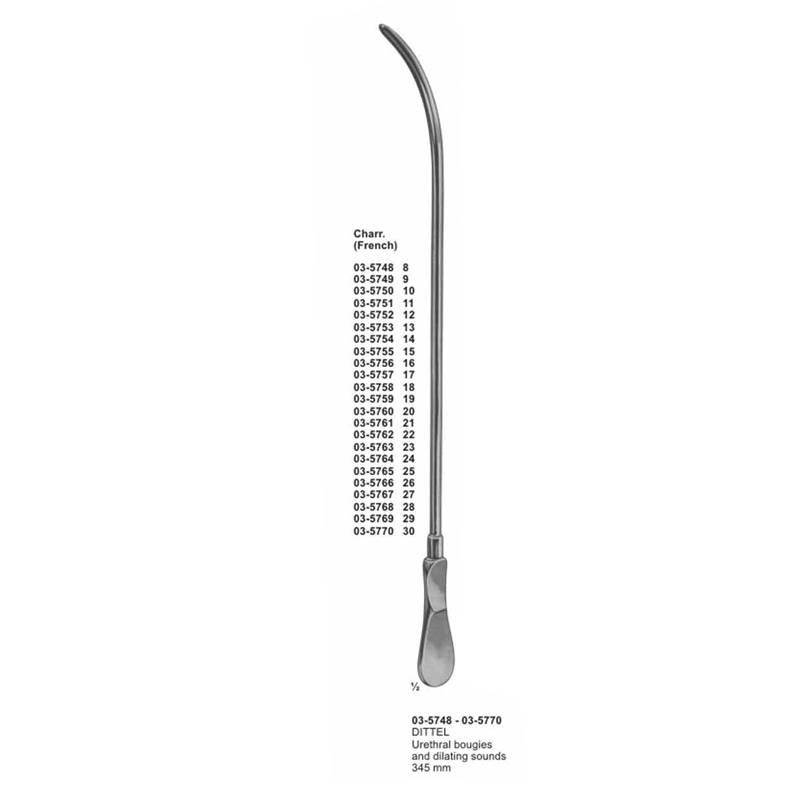 Dittel Urethral Bougies And Dilating Sounds 345 mm