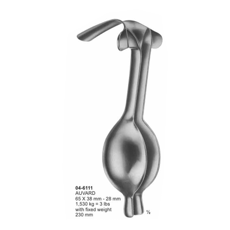 Auvard Vaginal And Wound Retractors 230 mm Fixed