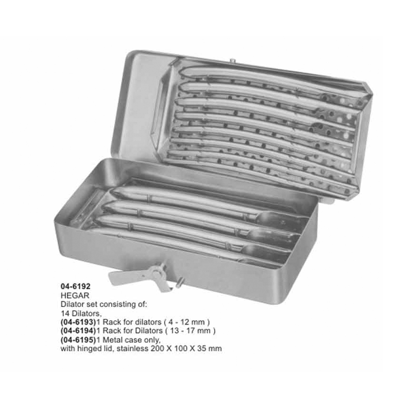 Hegar Dilator Set Consisting Of 14 Dilators