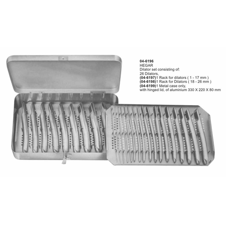 Hegar Dilator Set Consisting Of 26 Dilators