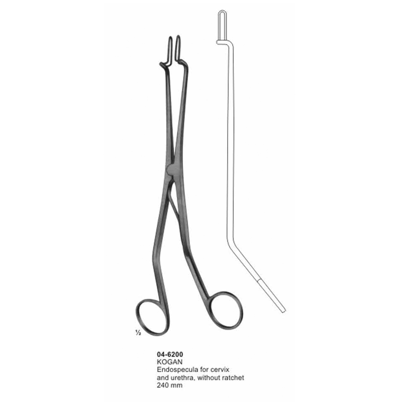 Kogan Endospecula For Cervix 240 mm Without Ratchet