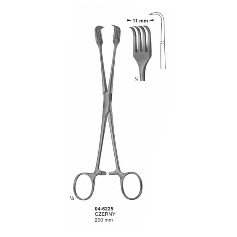 Czerny Uterine Tenaculum Forceps 200 mm