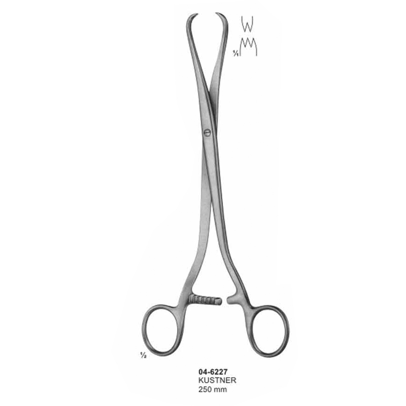 Kustner Uterine Tenaculum Forceps 250 mm