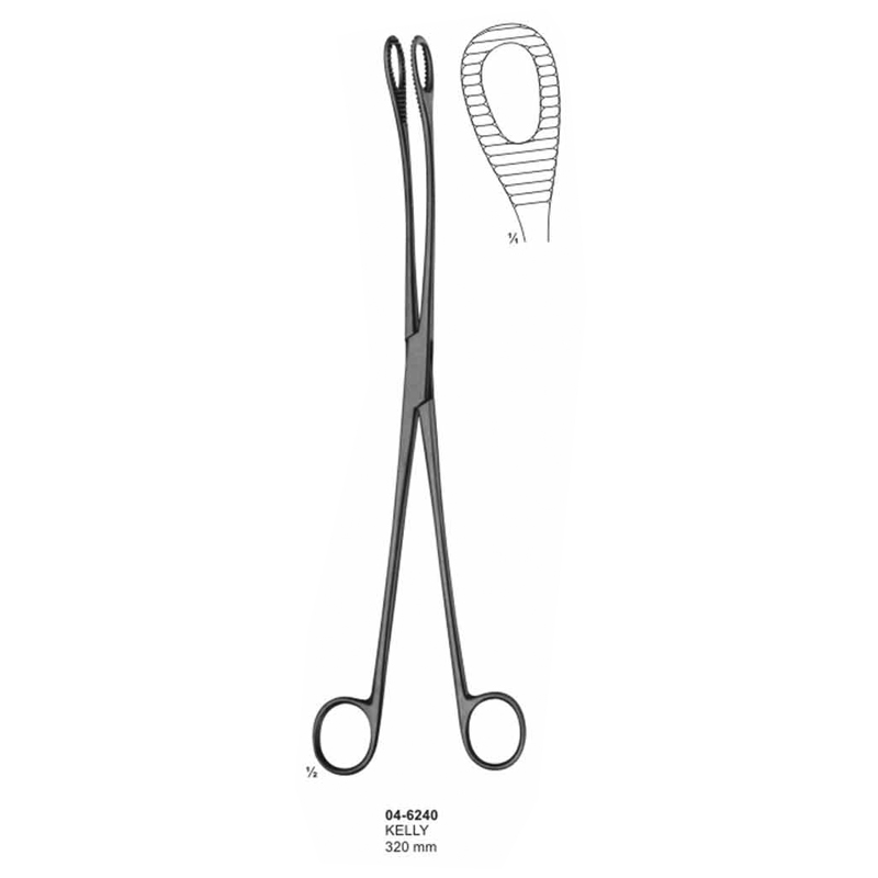 Kelly Polypus and Ovum Forceps 320 mm