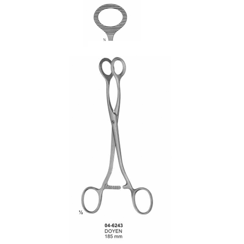 Doyen Polypus and Ovum Forceps 185 mm