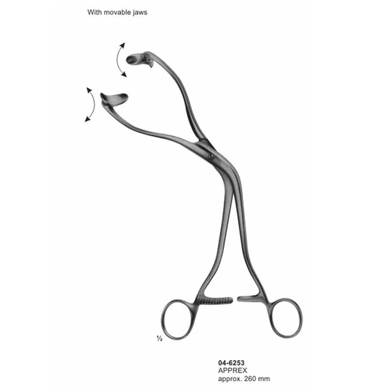 Apprex Approx. Uterine Elevating Forceps 260 mm