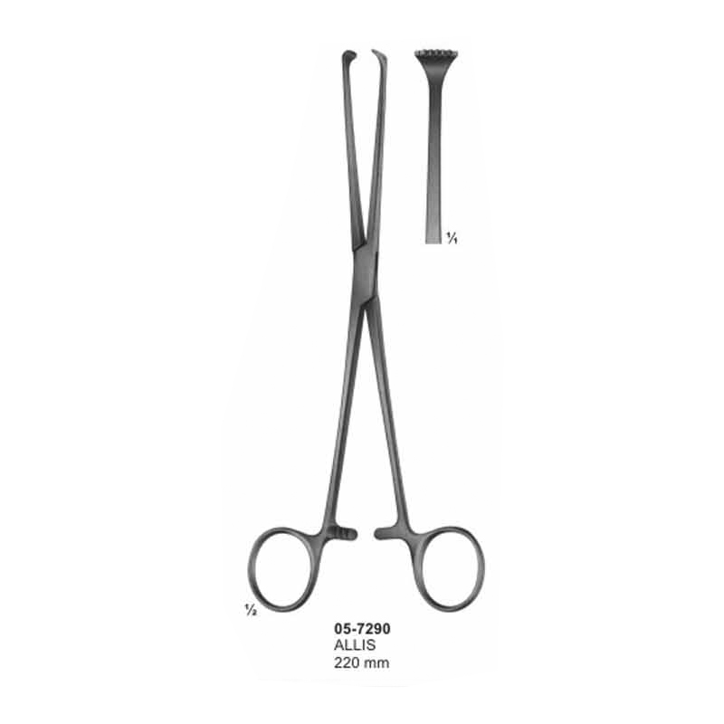 Allis Lung Grasping Forceps 220 mm