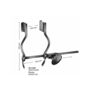 Hertzler Rib Spreaders Blades 20x25 mm