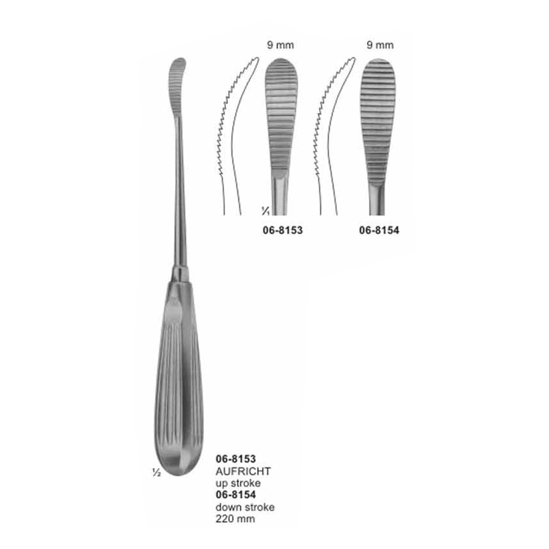 Aufricht Bone File And Rasps Up/Down Stroke 220 mm