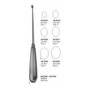 Simon Bone Curettes 240 mm