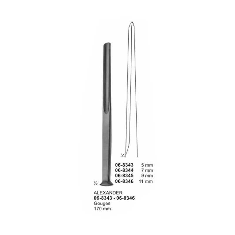 Alexander Surgical Gouges 170 mm