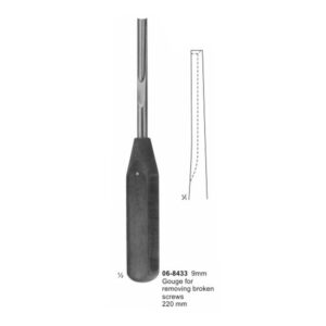 Surgical Gouge For Removing Broken Screws 220 mm