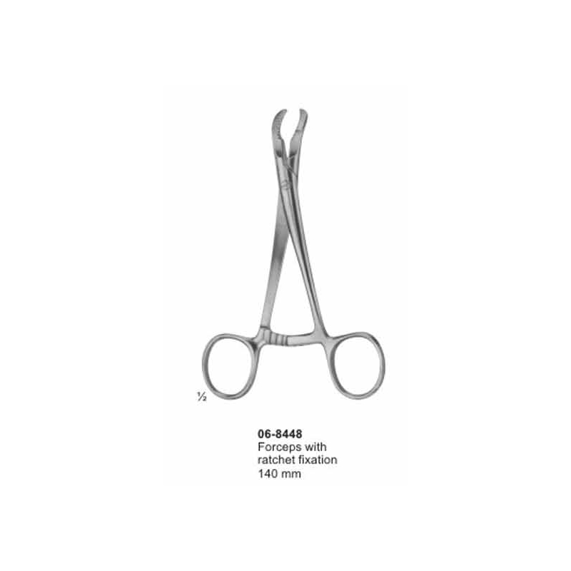 Bone Holding Forceps With Ratchet Fixation 140 mm