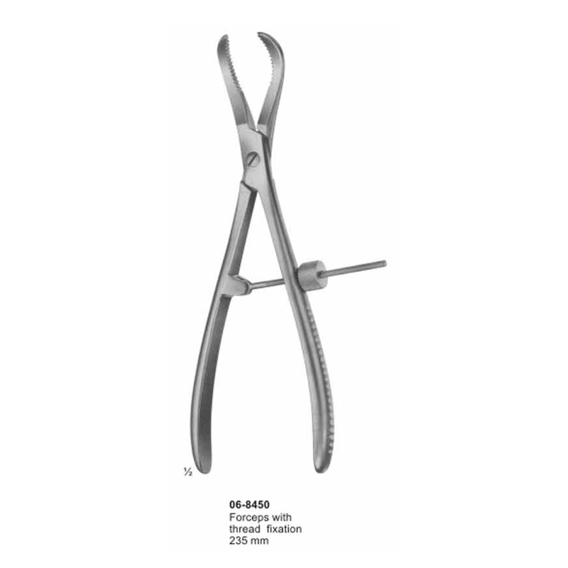 Bone Holding Forceps With Thread Fixation 235 mm