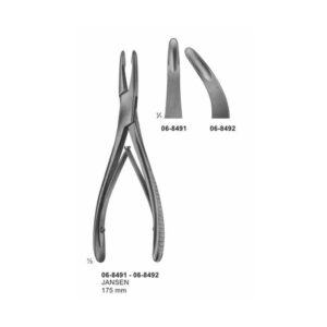 Jansen Straight/Curved Bone Rongeurs 175 mm