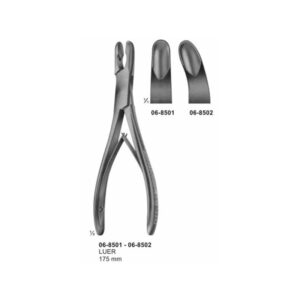 Luer Surgical Bone Rongeurs Straight/Curved 175 mm