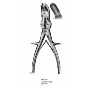 Luer-Stille Bone Rongeurs Curved 225 mm