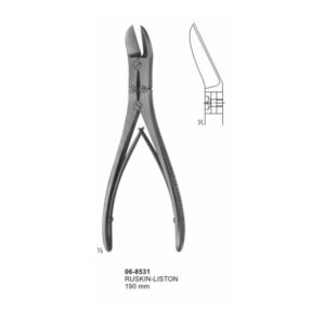 Ruskin-Liston Bone Cutting Forceps Curved 190 mm